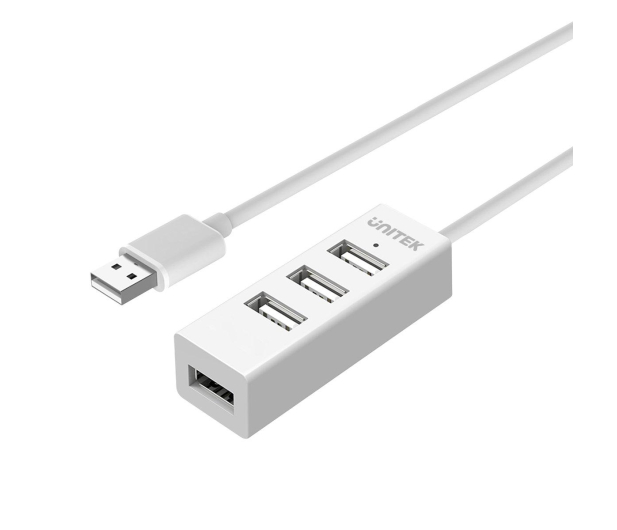 Unitek HUB 4x USB 2.0 Biały - 313419 - zdjęcie 3